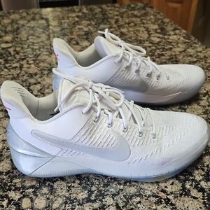 White and Gray Athletic Sneakers